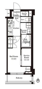 アーバンパーク住吉【6階】の間取り