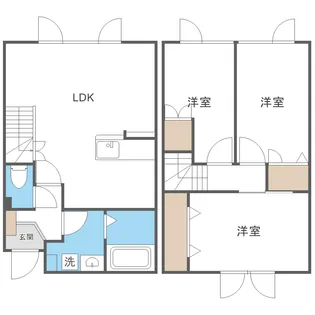 レトア月寒西【2階】の間取り