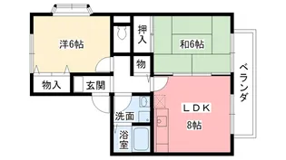 兵庫県西宮市大屋町【アパート】の間取り