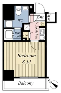MAXIV CROS竹ノ塚【6階】の間取り