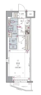 リヴシティ錦糸町五番館【4階】の間取り