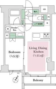 オープンレジデンシア神楽坂若宮町【2階】の間取り