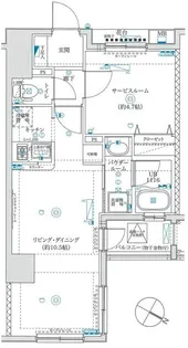 スパシエルクス横浜【3階】の間取り