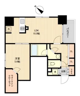 ラクラス月島【3階】の間取り