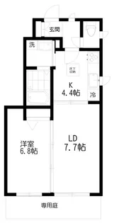 ヴェルデ・フィオーレIII【1階】の間取り