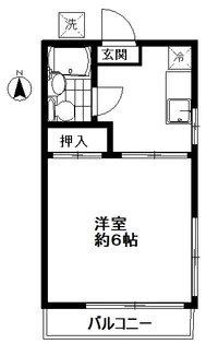 ハイツ若菜【1階】の間取り