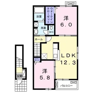 シーズ【2階】の間取り
