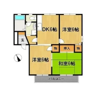 コマンセ21【1階】の間取り