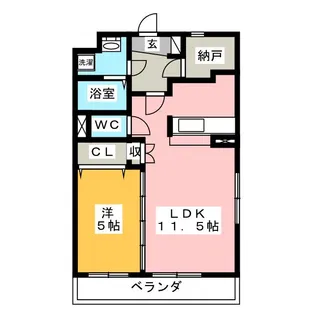 ロジュマン【1階】の間取り