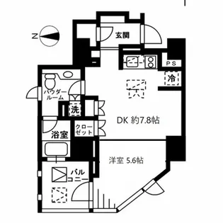 東京都新宿区左門町【マンション】の間取り