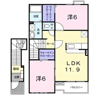 パステル【2階】の間取り
