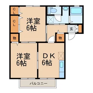 メープルハウス【1階】の間取り