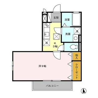 エスポワール【1階】の間取り