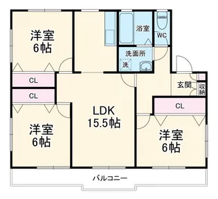 パインホームズ多摩川III【2階】の間取り