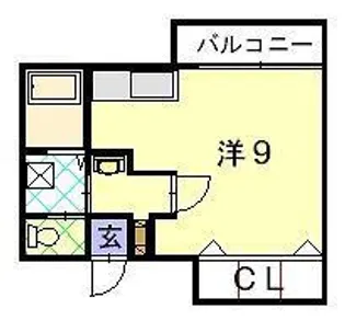 ひまわり九番館【3階】の間取り