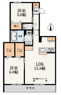 グラシア【1階】の間取り