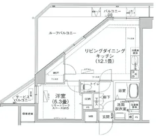 アイル プレミアム押上ノルド【3階】の間取り