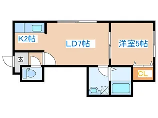 サンテラス・クイ-ン【2階】の間取り