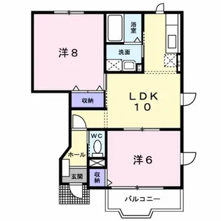 レインボークエスト【1階】の間取り