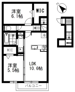 ソラーナ【2階】の間取り