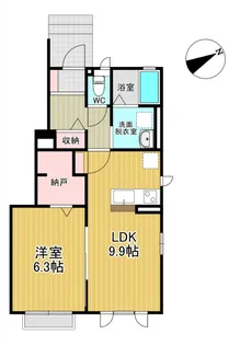 プランドールB【1階】の間取り