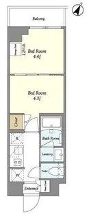 ベルファース駒沢三丁目【3階】の間取り