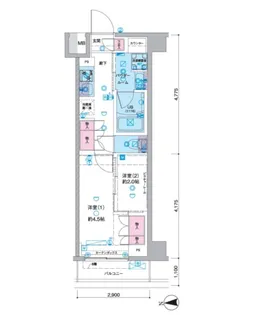 セジョリ池袋本町【3階】の間取り