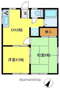 コーポ藤【1階】の間取り