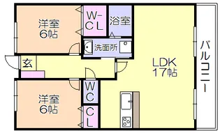ルネスTANAKAI【3階】の間取り