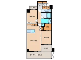 グリーンパーク赤羽【1階】の間取り