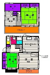 東京都町田市玉川学園3【一戸建】の間取り