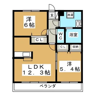 セロー明通館【2階】の間取り
