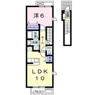 ゼファーエテルノ B【2階】の間取り