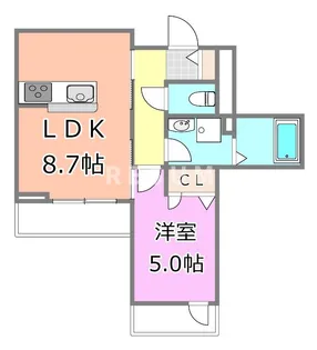 Partenza松波さくら通り(パルテンツァ)【3階】の間取り