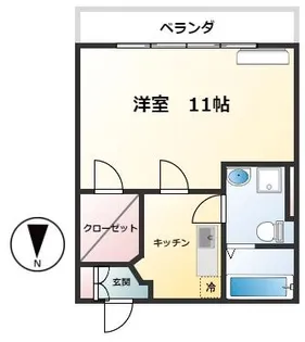 鹿田ビル【2階】の間取り