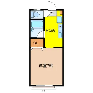 メゾン・ド・マトゥA【1階】の間取り