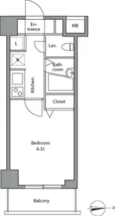 レジディア上落合【1階】の間取り