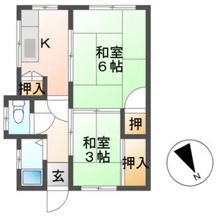 日の出荘【2階】の間取り