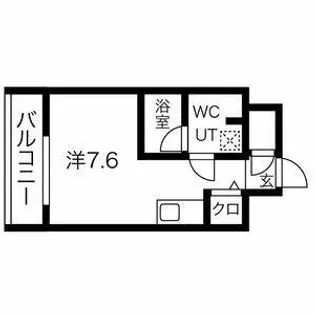 クラリッサ横浜ノワール【4階】の間取り