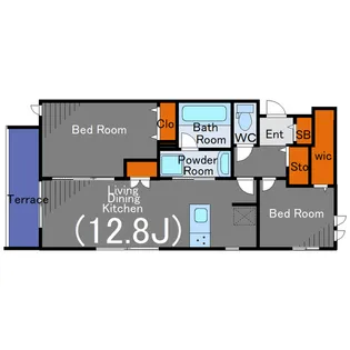 (仮)へーベルメゾン元住吉【1階】の間取り