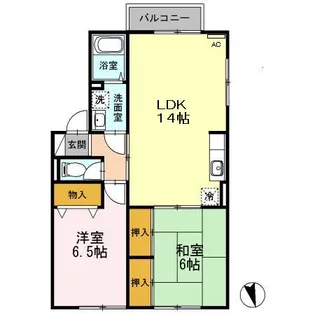 ふぁみーる萌A【2階】の間取り