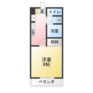 エスペランス小下 A【2階】の間取り