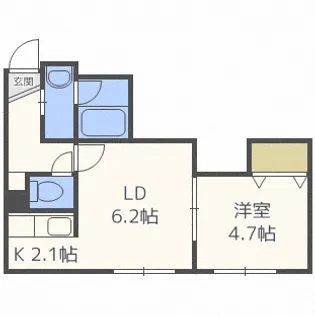 ラピスコート北24条【3階】の間取り