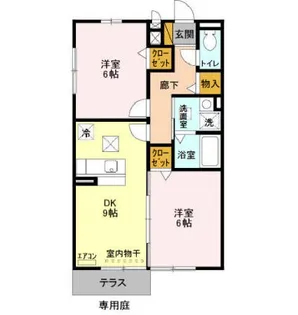 メゾンヴェールSYOEI【1階】の間取り