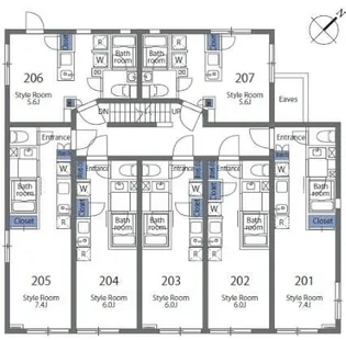 ミレドゥーエ下北沢I【2階】の間取り