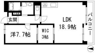 池田天神アーバンリズ【3階】の間取り