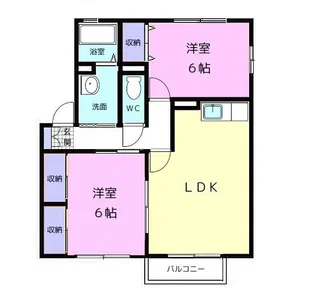 プレミール八幡前【2階】の間取り