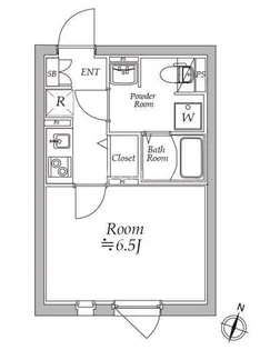 アトリオフラッツ板橋本町【1階】の間取り