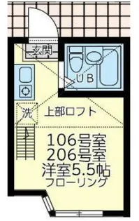 ユナイト境之谷プリンアラモード【2階】の間取り