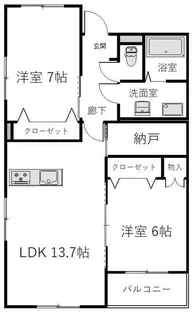 エフォール【3階】の間取り